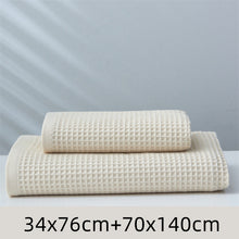 Load image into Gallery viewer, Pure Cotton Japanese-style Absorbent Household Honeycomb Pattern Towel
