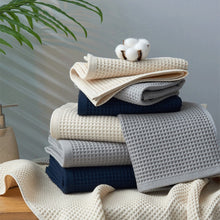 Load image into Gallery viewer, Pure Cotton Japanese-style Absorbent Household Honeycomb Pattern Towel
