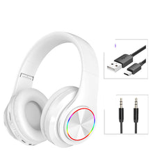 Load image into Gallery viewer, LED Wireless Bluetooth Headphones Gaming Headsets Sport Earphone With Support TF Card Colorful Breathing Lights
