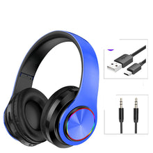 Load image into Gallery viewer, LED Wireless Bluetooth Headphones Gaming Headsets Sport Earphone With Support TF Card Colorful Breathing Lights
