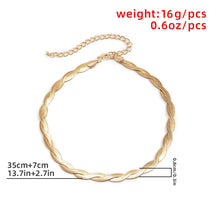 Load image into Gallery viewer, Cold Wind Sexy Single Layer Winding Snake Bone Necklace Simple Temperament Woven Metal Necklace European And American Cross-border Jewelry
