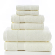 Load image into Gallery viewer, Luxury Cotton Bath Set Towels White Bathroom 2 Large
