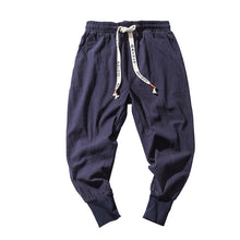 Load image into Gallery viewer, Cotton And Linen Feet Jarem Pants Tide Hip Hop Pants For Man
