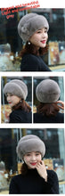 Load image into Gallery viewer, Fur Hat Female Winter Artificial Mink Hair Top Hat
