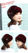 Load image into Gallery viewer, Fur Hat Female Winter Artificial Mink Hair Top Hat
