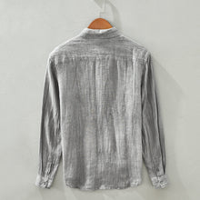 Load image into Gallery viewer, Linen Long Sleeved Shirt For Men Loose Fitting
