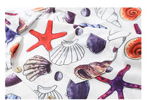 Load image into Gallery viewer, Mens Holiday Starfish Ocean Element Print Revere Collar Shirts
