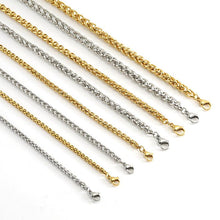 Load image into Gallery viewer, European And American Stainless Steel Necklace 18K Gold Keel Chain Necklace
