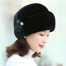 Load image into Gallery viewer, Fur Hat Female Winter Artificial Mink Hair Top Hat
