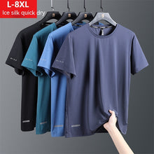 Load image into Gallery viewer, Summer Ice Silk Quick-drying Loose Breathable Short Sleeve
