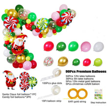 Load image into Gallery viewer, Christmas balloon garland
