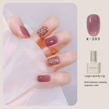 Load image into Gallery viewer, Transparent Jade Fat Ice Transparent Nude Nail Polish
