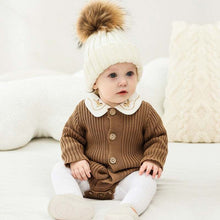 Load image into Gallery viewer, Knitted Sweater Baby Bodysuit One-piece Baby Wear
