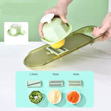 Load image into Gallery viewer, Multifunction Transparent Vegetable Cutter Steel Blade Potato Slicer Fruit Shred Dicing Blades Carrot Cheese Grater Chopper Kitchen Gadgets
