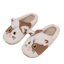 Load image into Gallery viewer, Kitty Fluffy Slippers Autumn And Winter Warm
