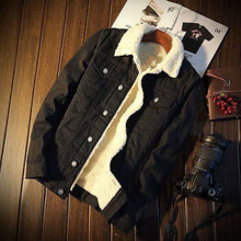 Load image into Gallery viewer, Winter Fleece-lined Denim Coat For Men Thickened
