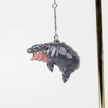 Load image into Gallery viewer, Christmas Hippo Earrings Small Pendant Decoration Props
