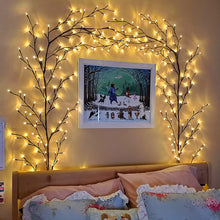 Load image into Gallery viewer, Vines With Lights Christmas Garland Light Flexible DIY Willow Vine Branch LED Light For Room Wall Wedding Party Decor
