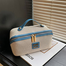 Load image into Gallery viewer, Retro Tile Cosmetic Bag Large Capacity Portable Portable Cosmetics
