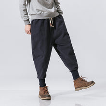 Load image into Gallery viewer, Cotton And Linen Feet Jarem Pants Tide Hip Hop Pants For Man
