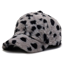 Load image into Gallery viewer, Fashion Leopard Fleece Baseball All-matching Peaked Cap
