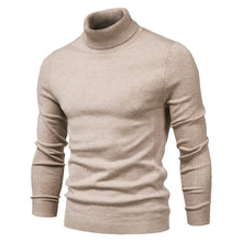 Load image into Gallery viewer, Men&#39;s Solid Color Slim Pullover Turtleneck Sweater Winter Casual Tops Clothing
