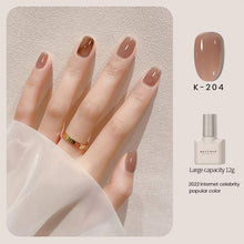 Load image into Gallery viewer, Transparent Jade Fat Ice Transparent Nude Nail Polish
