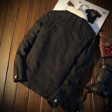 Load image into Gallery viewer, Winter Fleece-lined Denim Coat For Men Thickened
