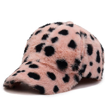 Load image into Gallery viewer, Fashion Leopard Fleece Baseball All-matching Peaked Cap
