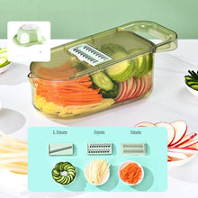 Load image into Gallery viewer, Multifunction Transparent Vegetable Cutter Steel Blade Potato Slicer Fruit Shred Dicing Blades Carrot Cheese Grater Chopper Kitchen Gadgets
