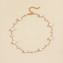 Load image into Gallery viewer, Vintage Pearl Clavicle Chain Female Simple
