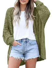 Load image into Gallery viewer, Long-sleeved Lightweight Loose Cardigan Sweater
