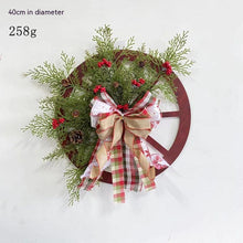 Load image into Gallery viewer, Christmas Decoration Door Hanging Wooden Roulette Wheel Wheel Garland
