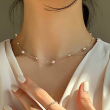 Load image into Gallery viewer, Vintage Pearl Clavicle Chain Female Simple
