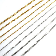 Load image into Gallery viewer, European And American Stainless Steel Necklace 18K Gold Keel Chain Necklace
