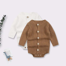 Load image into Gallery viewer, Knitted Sweater Baby Bodysuit One-piece Baby Wear
