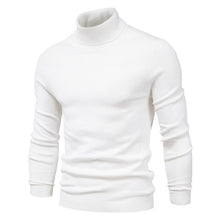 Load image into Gallery viewer, Men&#39;s Solid Color Slim Pullover Turtleneck Sweater Winter Casual Tops Clothing
