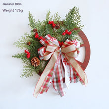 Load image into Gallery viewer, Christmas Decoration Door Hanging Wooden Roulette Wheel Wheel Garland
