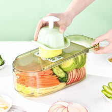 Load image into Gallery viewer, Multifunction Transparent Vegetable Cutter Steel Blade Potato Slicer Fruit Shred Dicing Blades Carrot Cheese Grater Chopper Kitchen Gadgets
