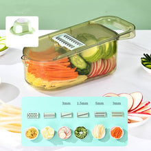 Load image into Gallery viewer, Multifunction Transparent Vegetable Cutter Steel Blade Potato Slicer Fruit Shred Dicing Blades Carrot Cheese Grater Chopper Kitchen Gadgets
