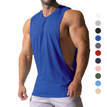 Load image into Gallery viewer, Solid Color Sports Side Large Slit Loose Waistcoat Sleeveless Vest
