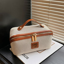 Load image into Gallery viewer, Retro Tile Cosmetic Bag Large Capacity Portable Portable Cosmetics
