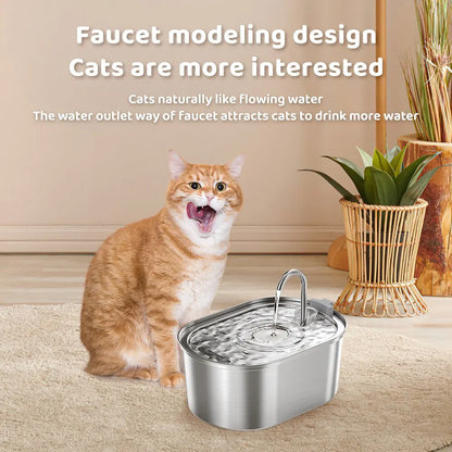 Stainless Steel Cat Water Dispenser