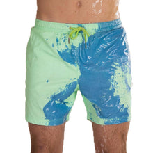 Load image into Gallery viewer, Mens Color Change Quick Dry Swim Trunks
