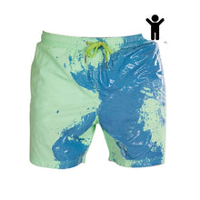 Load image into Gallery viewer, Mens Color Change Quick Dry Swim Trunks
