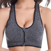 Load image into Gallery viewer, Womens Front Zipper Sports Bra
