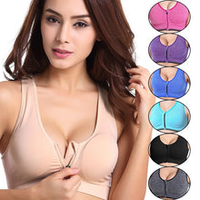 Load image into Gallery viewer, Womens Front Zipper Sports Bra
