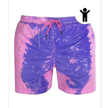 Load image into Gallery viewer, Mens Color Change Quick Dry Swim Trunks
