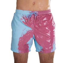 Load image into Gallery viewer, Mens Color Change Quick Dry Swim Trunks
