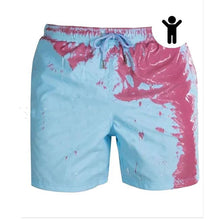 Load image into Gallery viewer, Mens Color Change Quick Dry Swim Trunks
